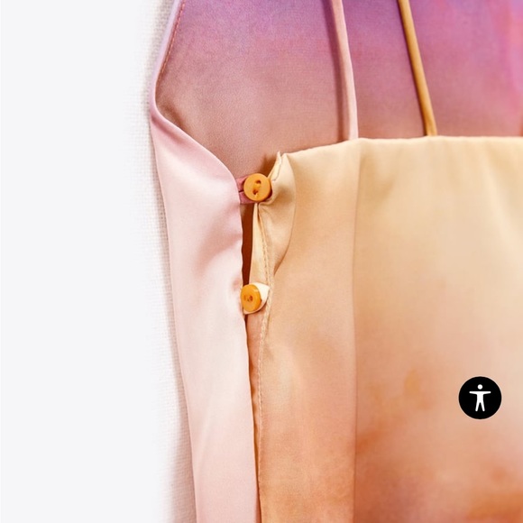 New - Purple pink ombre satin like top Zara collection host pick ๐๐๐ฅณ๐ - Picture 8 of 12